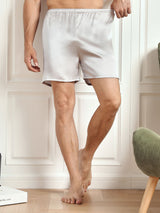 [Silver] SilkSilky-UK Men's Sleep Shorts 003