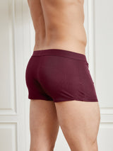 [Wine] SilkSilky-UK 100% Silk Jersey Men's Underwear 002