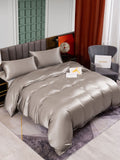 SilkSilky UK 25Momme Pure Silk Bedding Set Gray 001