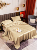 SilkSilky UK 19Momme Pure Silk Bedding Set Beige 001