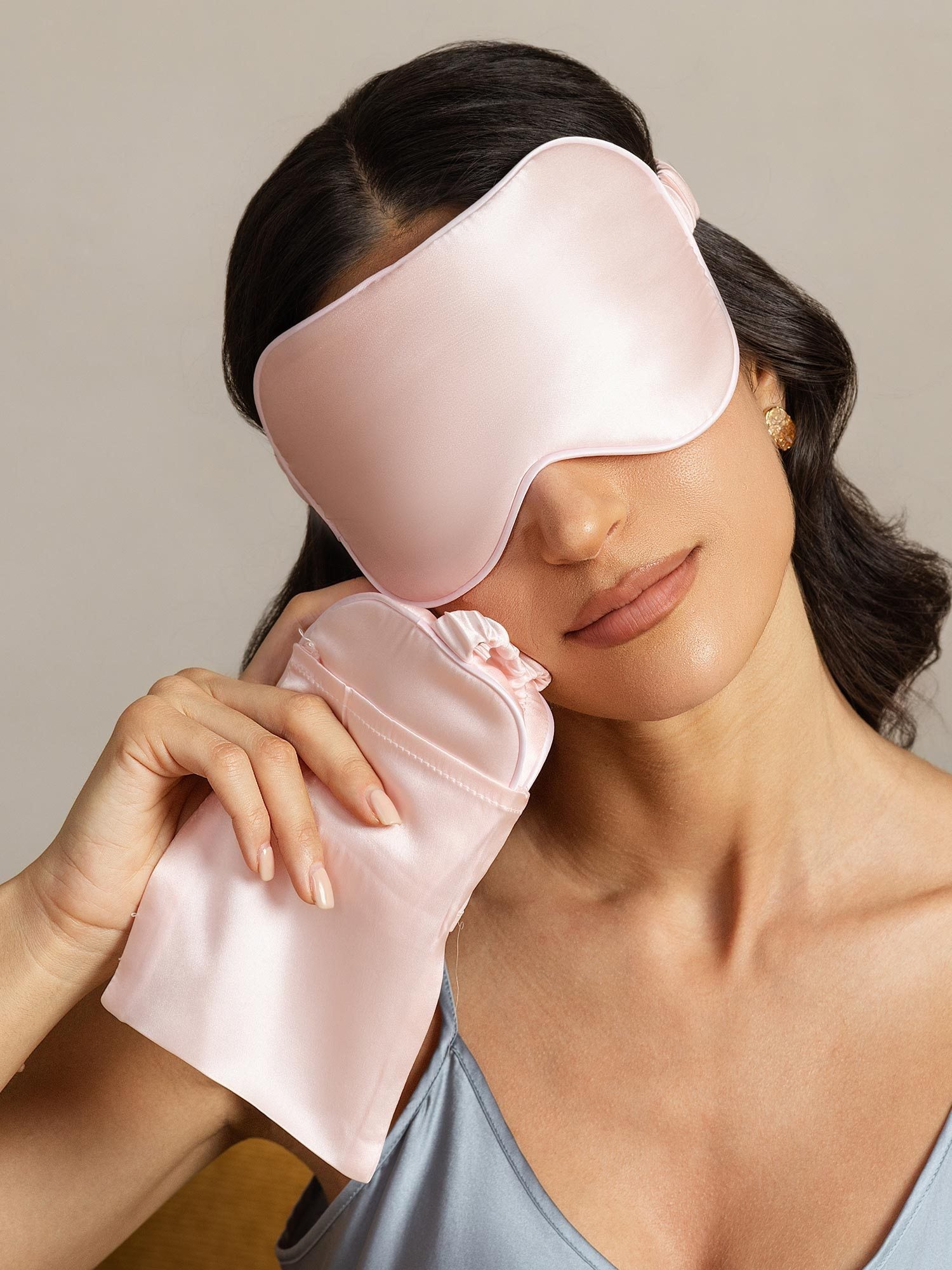 [Pink] SilkSilky-UK Pure Silk Eye Mask 006