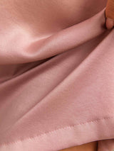 [Peach Skin] SilkSilky-UK 19Momme Machine-Washable Silk Short Sleeve Round Neck Nightdress 005