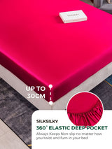 [Wine] SilkSilky-UK 25Momme Sheet 004