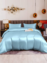 [Light Blue] SilkSilky-UK 19Momme Pure Silk Bedding Set 002
