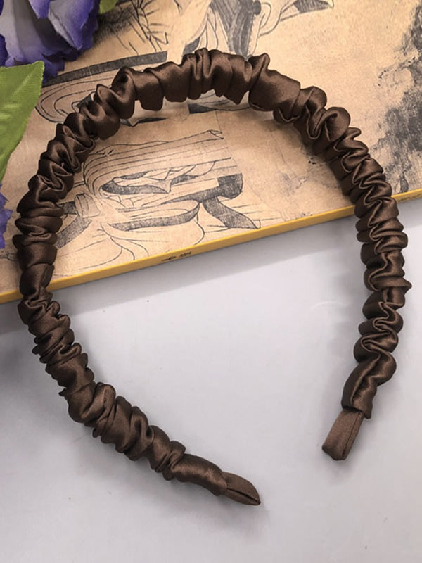 [Coffee] SilkSilky-UK 19Momme Pure Silk Scrunchie 003