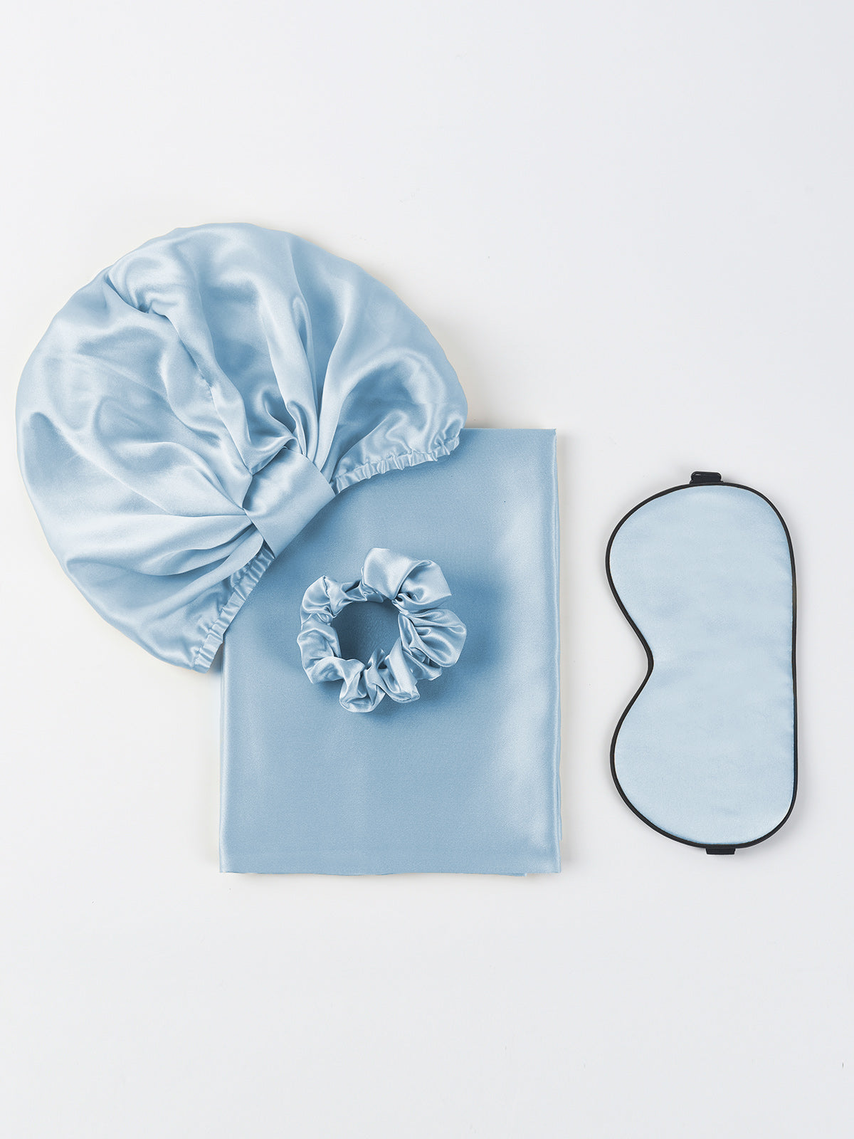 SilkSilky UK 19Momme Pure Silk Pillowcase Set LightBlue 001