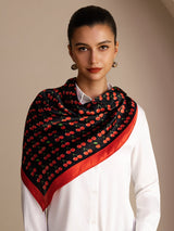 [Black Cherry] SilkSilky-UK Scarf 002