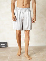[Silver] SilkSilky-UK Men's Sleep Shorts 001