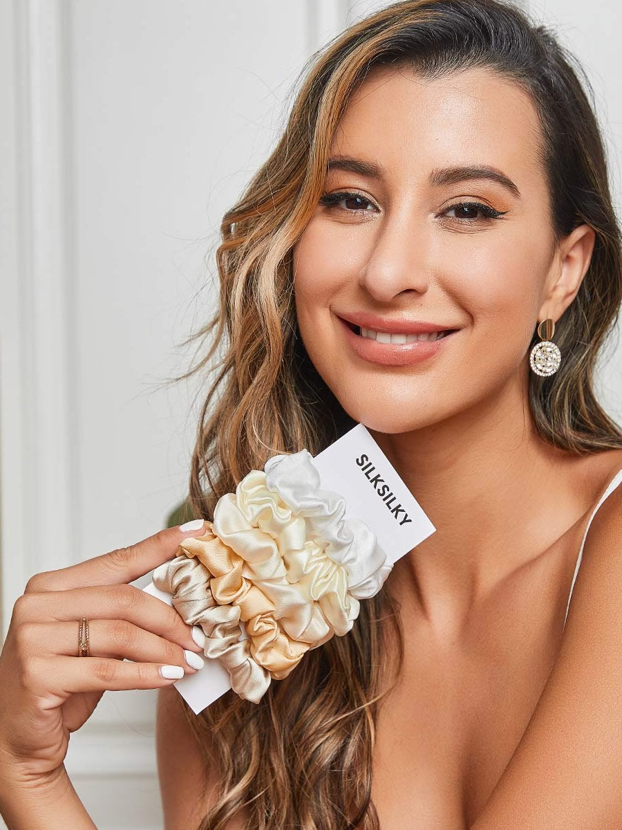 [Group3] SilkSilky-UK 19Momme Pure Silk Scrunchie 001