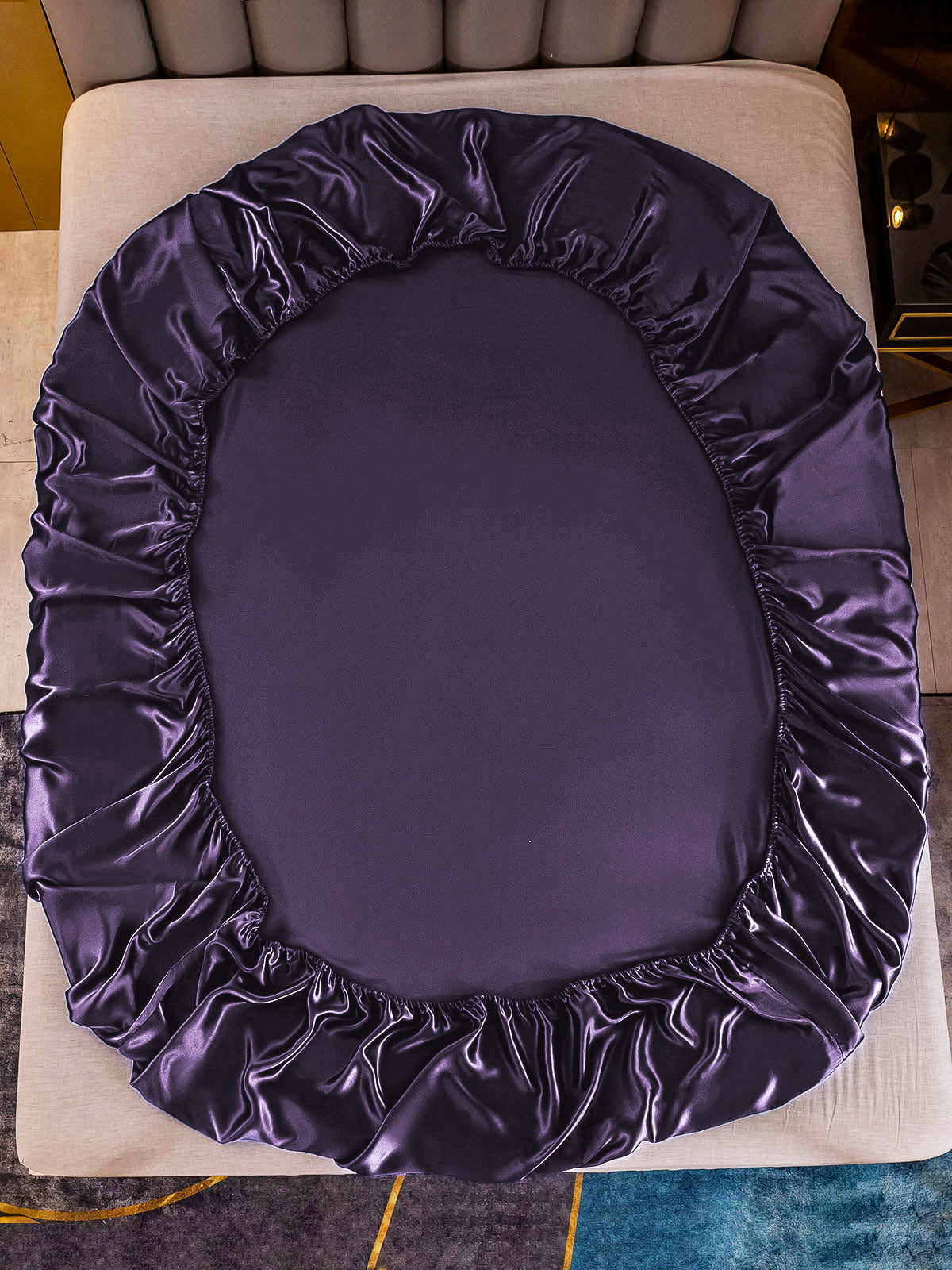 [Deep Purple] SilkSilky-UK 25Momme Pure Silk Bedding Set 003
