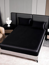 [Black] SilkSilky-UK 22Momme Bed Linen Set 005