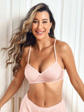 SilkSilky UK Silk Knitted Bra Pink 009