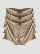 [Coffee] SilkSilky-UK 100% Silk Jersey Men's Underwear 006