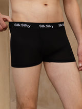 [Black] SilkSilky-UK 100% Silk Jersey Mens Underwear 004