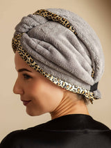 [Leopard] SilkSilky-UK Hair Towel Wrap 008