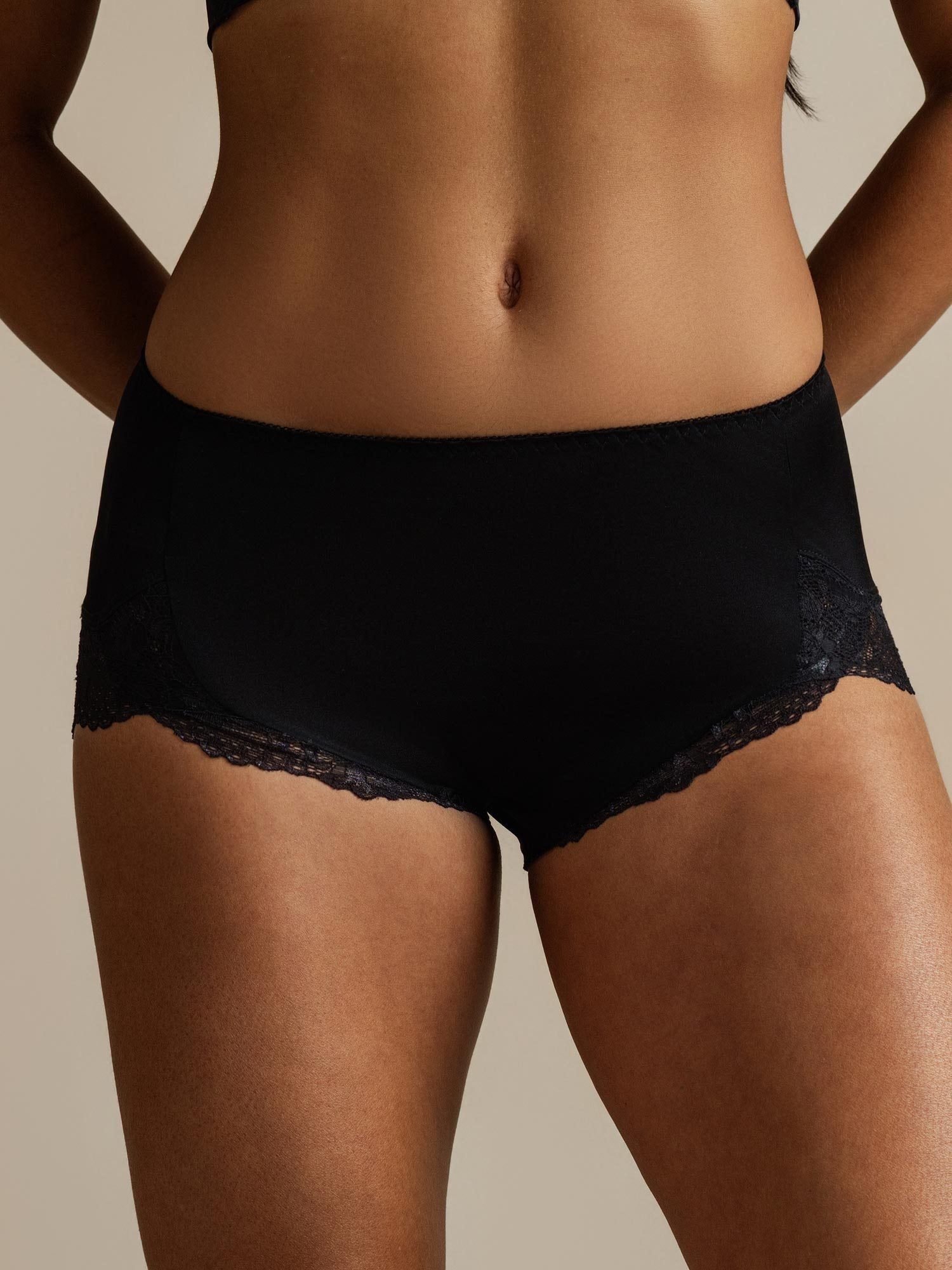 [Black] SilkSilky-UK Pure Silk Panty 006,