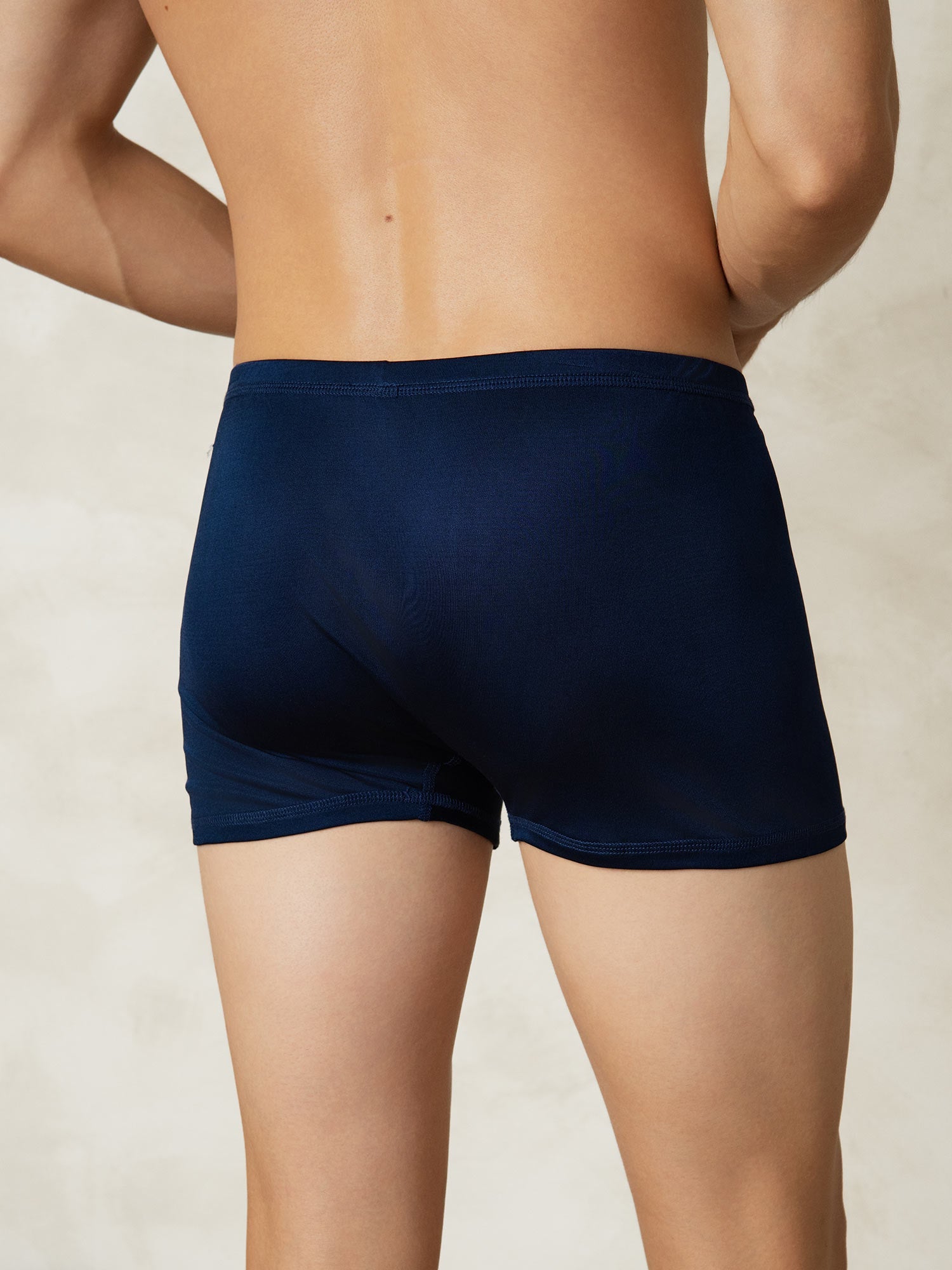 [Dark Blue] SilkSilky-UK Silk Knitted Mens Underwear 002