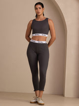 [Gray] SilkSilky-UK Sleeveless Crew Neck Women's Outfit Sets 003