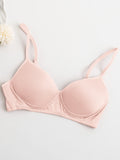 SilkSilky UK Silk Knitted Bra Pink 010