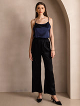 [Dark Blue] SilkSilky-UK Spaghetti Strap Camisole 005