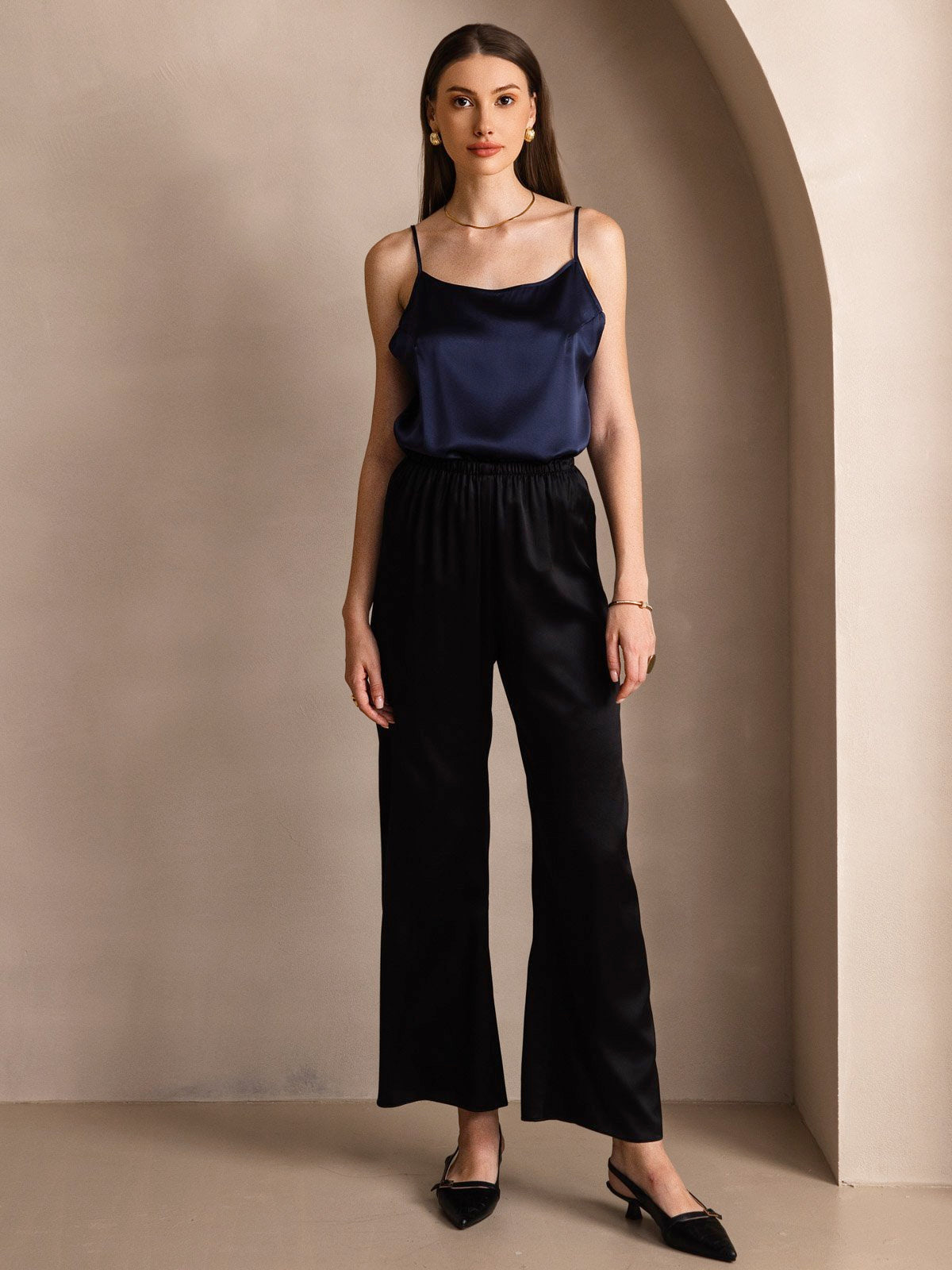[Dark Blue] SilkSilky-UK 19Momme Silk Camisoles 005