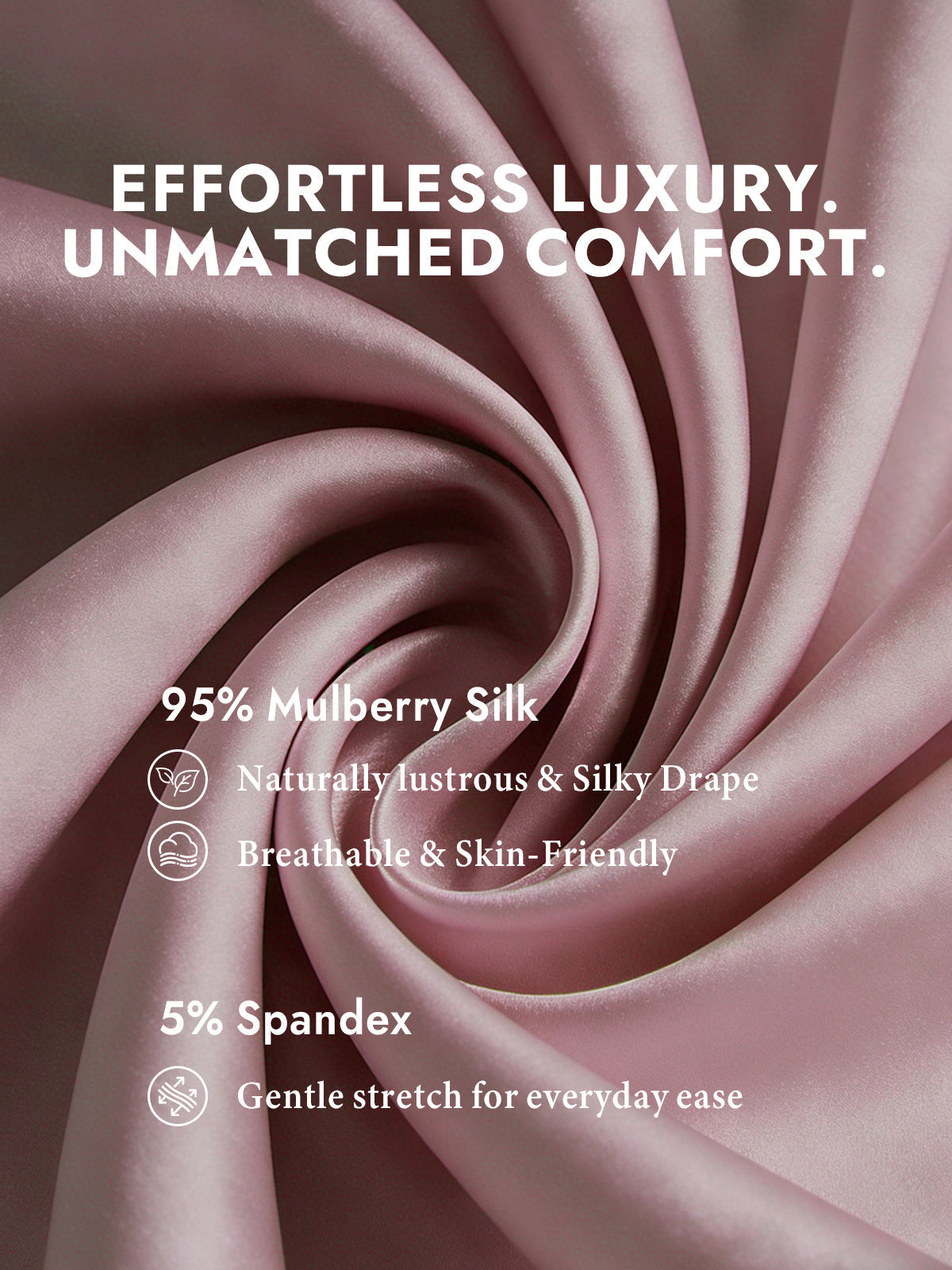 [Pale Mauve] SilkSilky-UK Silk Long Sleeve Collar Women's Shirt 003