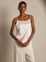 [Beige] SilkSilky-UK Spaghetti Strap Camisole 003