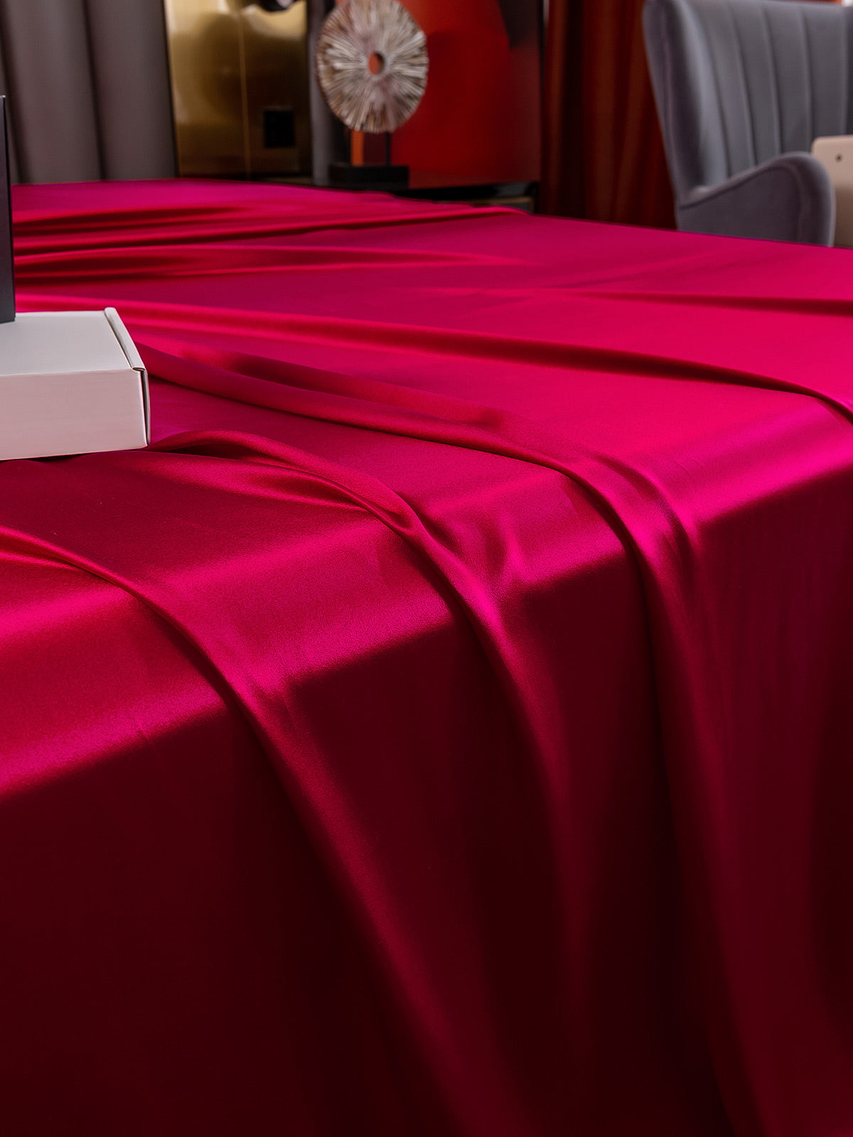 [Wine] SilkSilky-UK 25Momme Pure Silk Bedding Set 005