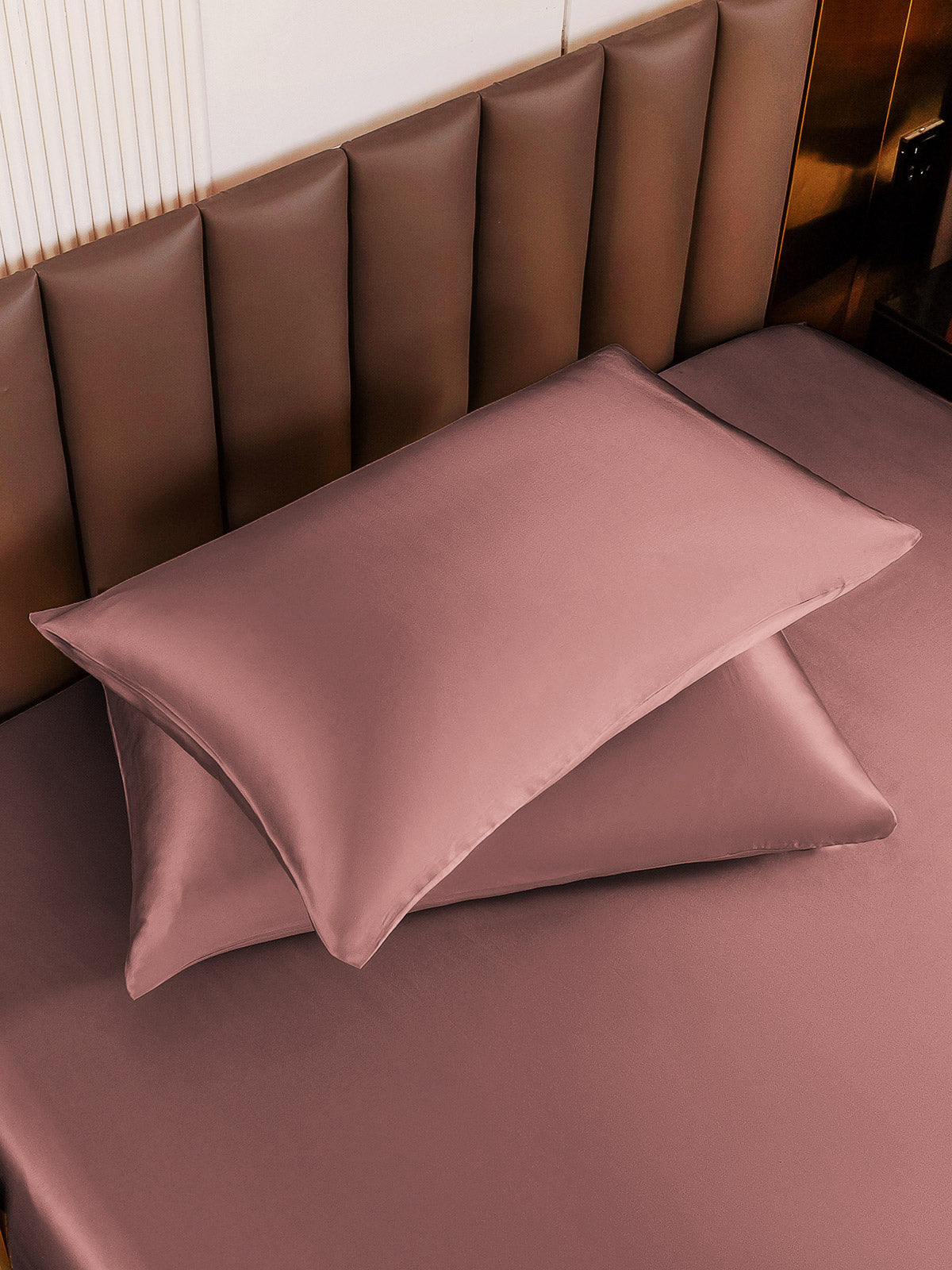 SilkSilky-UK 19Momme Pure Silk Pillowcase PaleMauve 004