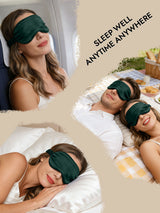[Dark Green] SilkSilky-UK Sleep Mask 007