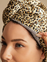 [Leopard] SilkSilky-UK Hair Towel Wrap 004