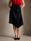 SilkSilky UK 19Momme Silk Skirt Black 003