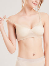 [Beige] SilkSilky-UK Silk Jersey Bra 001
