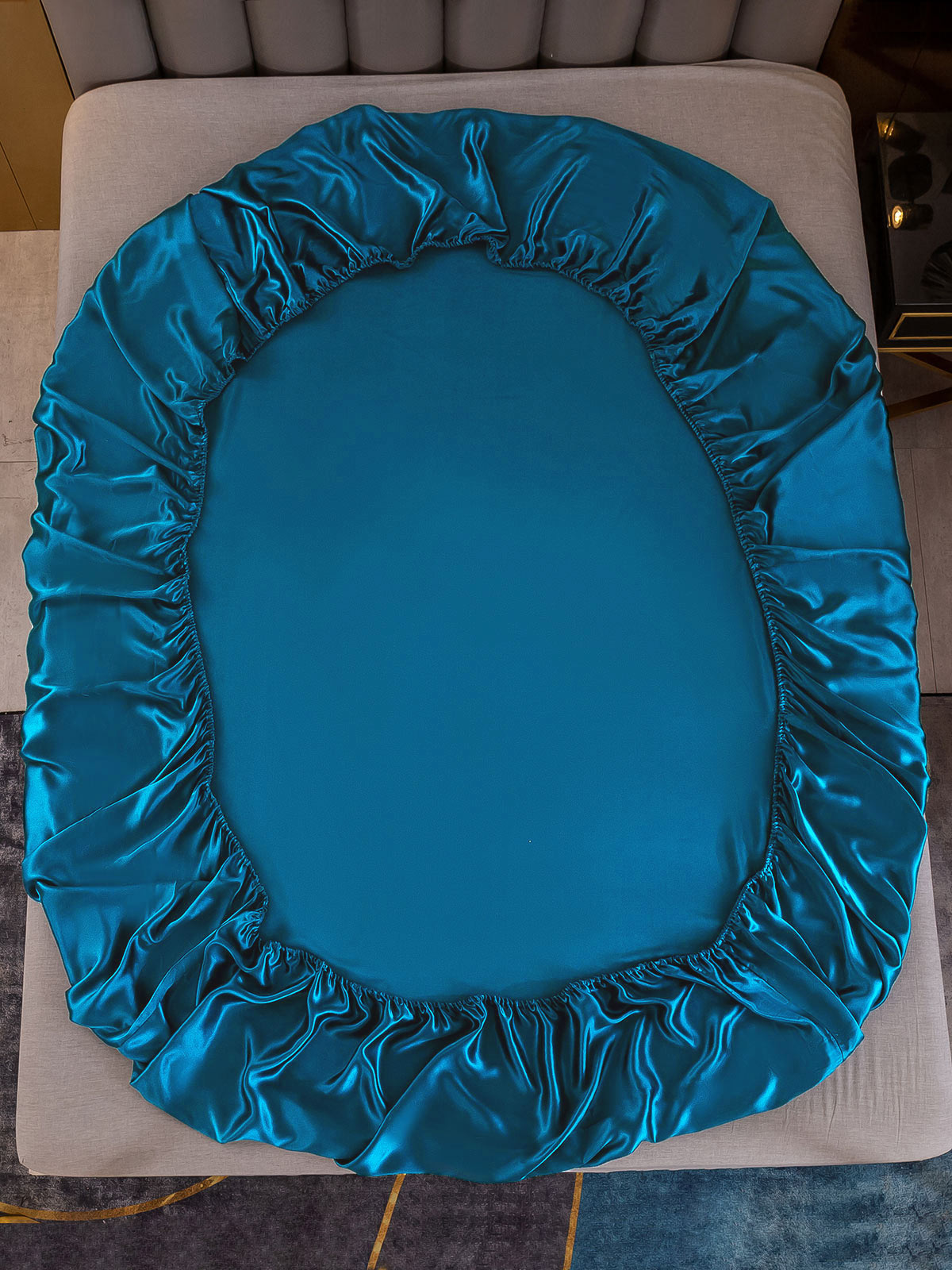 [Teal] SilkSilky-UK 22Momme Pure Silk Sheet 003