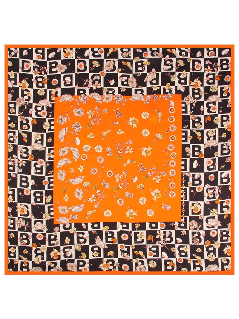 SilkSilky UK Pure Silk Scarf Orange 002