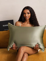 [Olive Green] SilkSilky-UK 22Momme Pure Silk Pillowcase 005