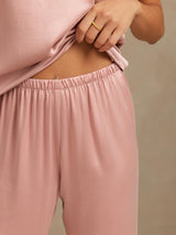 [Peach Skin] SilkSilky-UK 19Momme Machine-Washable Silk Sleeveless Scoop Neck Women's Pyjamas 005