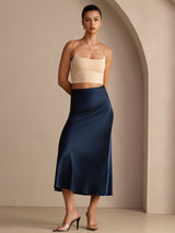 [Dark Blue] SilkSilky-UK Skirt 006