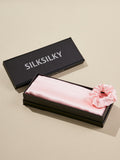 SilkSilky UK Pure Silk Scarf Pink 001