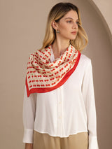 [Beige Cherry] SilkSilky-UK Scarf 004