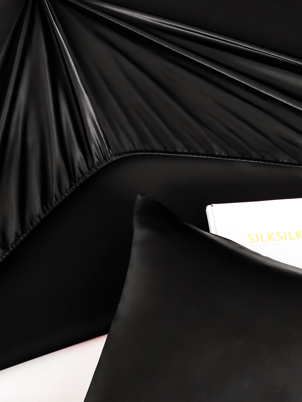 [Black] SilkSilky-UK 25Momme Pure Silk Bedding Set 003