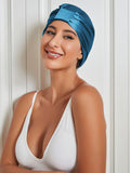 SilkSilky-UK-Pure-Silk-Sleep-Cap-Teal-004