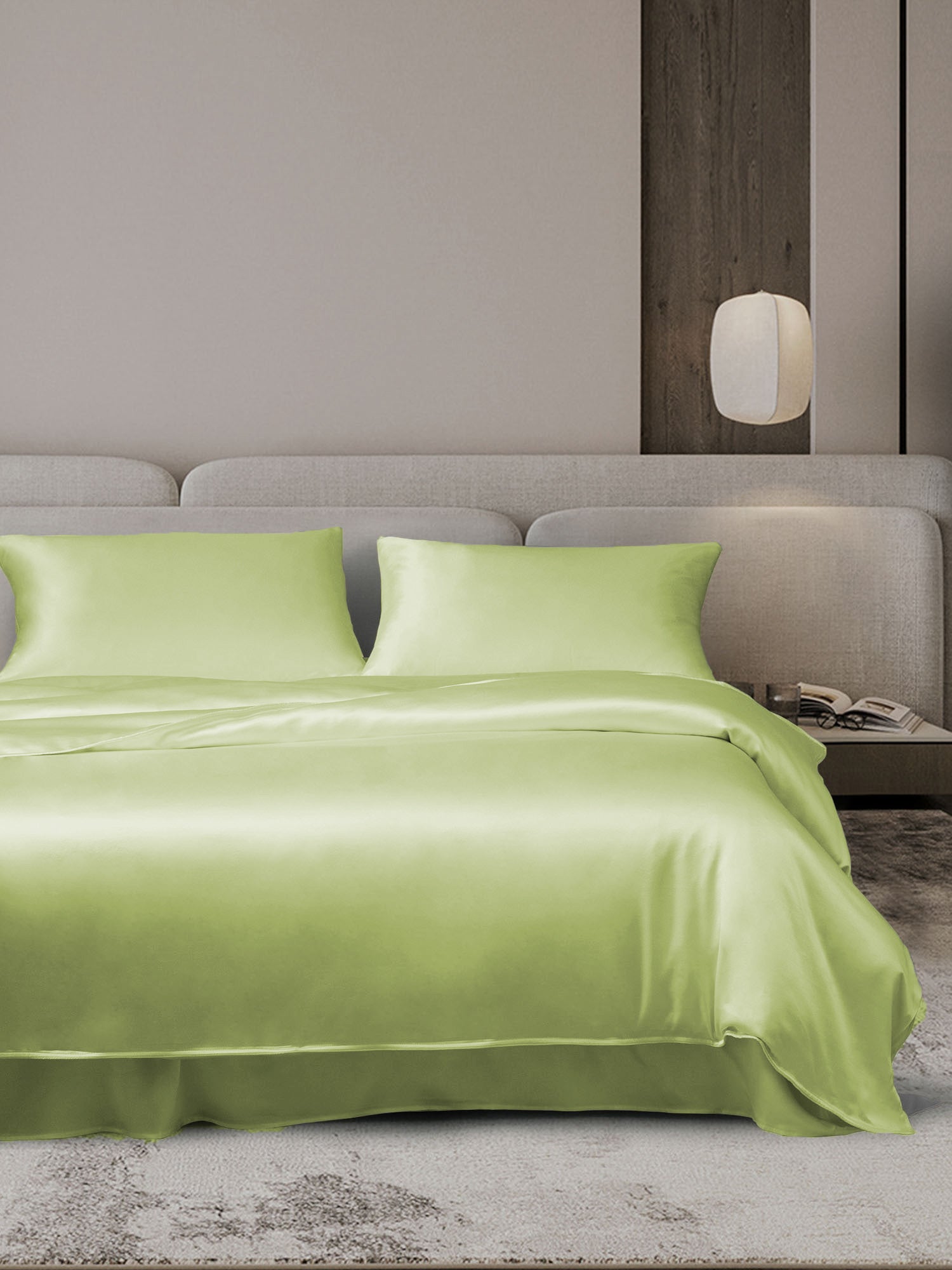 [Mint Green] SilkSilky-UK 19Momme Bed Linen Set 001