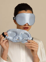 [Light Blue] SilkSilky-UK Sleep Mask 001