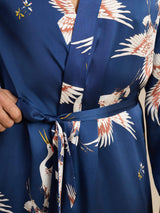 [Dark Blue] SilkSilky-UK 19Momme Mens Robe 004