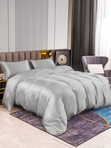 [Silver] SilkSilky-UK 22Momme Pure Silk Bedding Set 003,