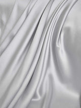 [LightGray+White] SilkSilky-UK 22Momme Pure Silk Bedding Set 004,