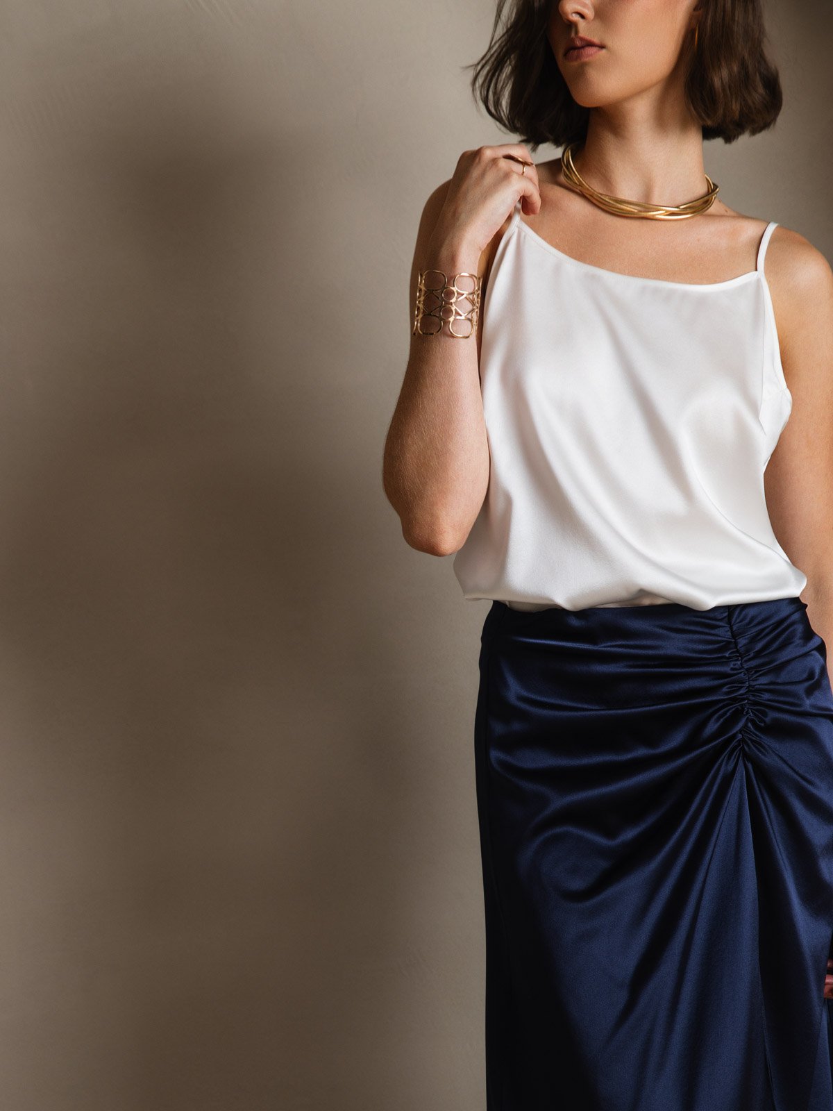 [White] SilkSilky-UK 19Momme Silk Camisoles 008