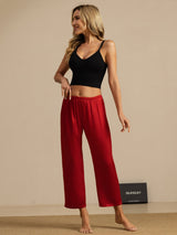 [Wine] SilkSilky-UK Women's Sleep Shorts 007