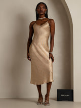 [Floral] SilkSilky-UK Pure Silk Sleeveless Round Neck Dress 012